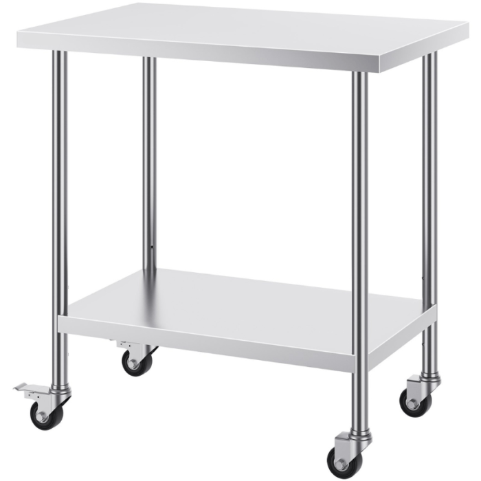 table inox roulante professionnelle