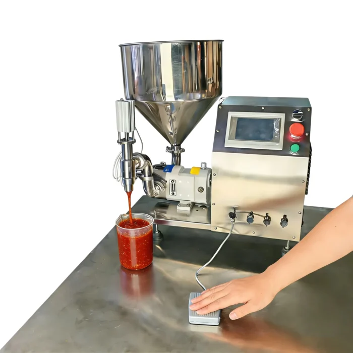 remplisseuse electrique liquides visqueux et produits pateux